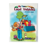 Marlin My Favourite Sticker Book 24 Page - Land Vehicles